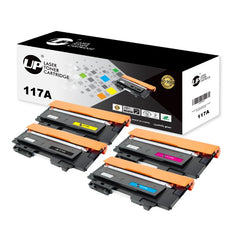 4 Pack UP Compatible 117A Toner Cartridge Replacement for HP 117A Color Laser MFP - (1 Black, 1 Cyan, 1 Magenta, 1 Yellow, 4 Pack)