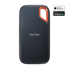 SanDisk Extreme Portable SSD - 2TB / Up to 1050 MB/s / USB 3.2 Gen 2 Type-C / Black / External SSD (Solid State Drive)