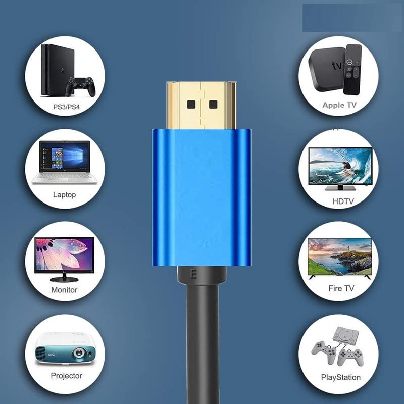 HDMI CABLE HDTV 4K Ultra HD 2.0V 4Kx2K Premium High Speed HDTV Standard Supports 4K 2160p, HDMI Cable Compatible for TV, Laptop, PC, Monitor and Projector 3MTR