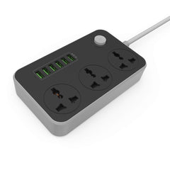 Power Socket LDNIO SC3604 | Smart 6 Usb Charging Ports 3.4A | 3 Universal International Socket |  2 Metre Cord Length || 2500W 10A Rated Power