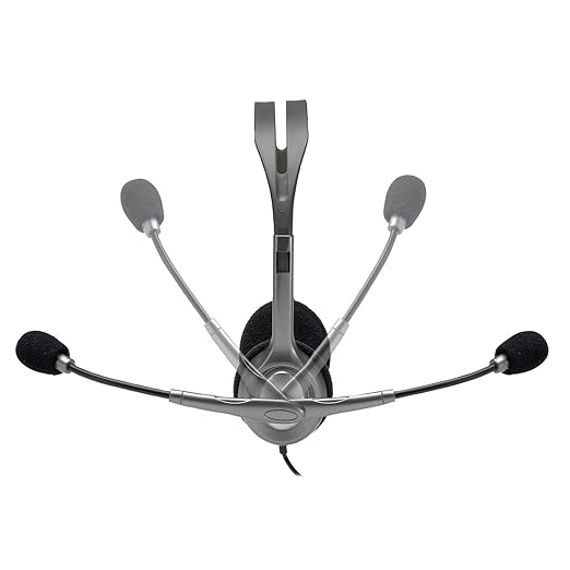 Logitech H110 Wired On Ear Headphones With Mic, Stereo With Noise-Cancelling,3.5-Mm Dual Audio Jack, PcMacLaptop- Black