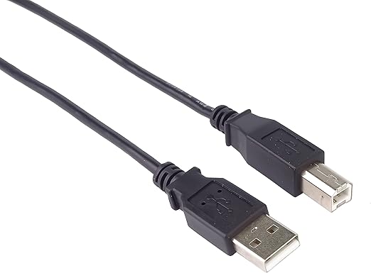 Printer Cable USB 2.0 High Speed Cable M/M 3 m, A Male to B Male, USB Connection Cable Color Black, Length 1.8M