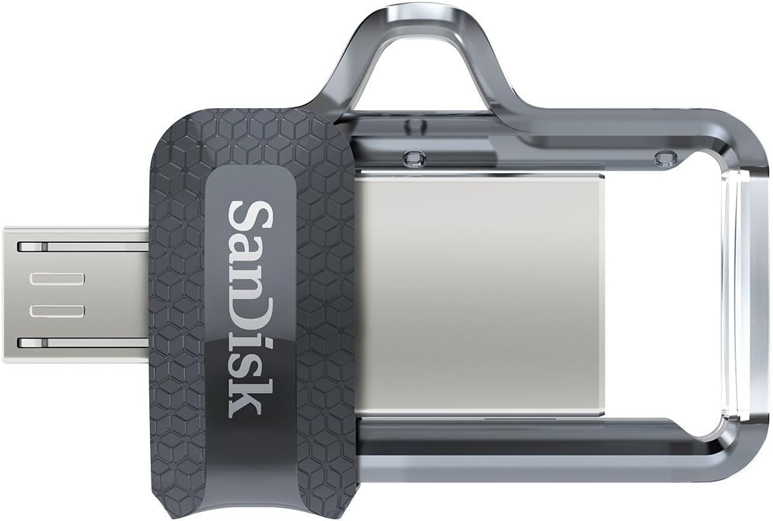 SanDisk Ultra 32GB (Two Pack Bundle) Dual Drive m3.0 (SDDD3-032G-G46) works with Android Devices and Computers Flash Drive with Everything But Stromboli (TM) Lanyard