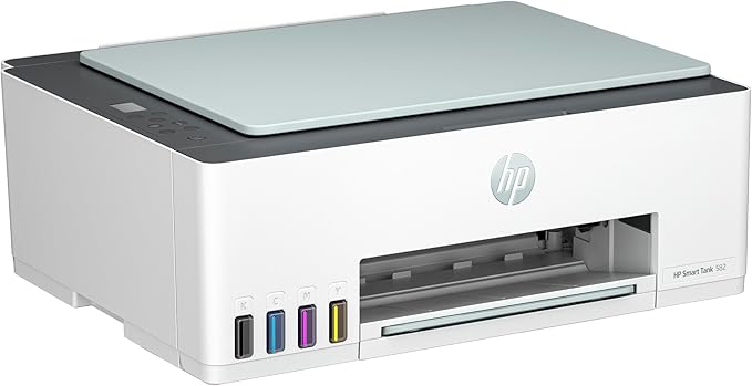 HP Smart Tank 582 Wireless All-in-One Printer | Print | Scan | Copy | Up to 18,000 black or 6,000 color pages | Green | 1 Year Warranty