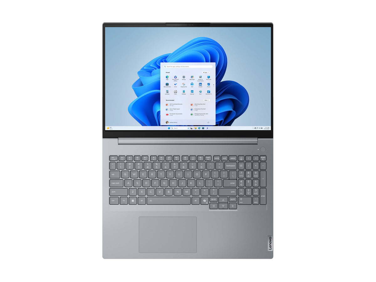 Lenovo ThinkBook 16 G8 | Intel Ultra 9 185H Processor | Ram 16GB DDR5 | Storage 512GB NVMe M.2 SSD | 1 year Warranty | Arabic/English | Arctic Grey