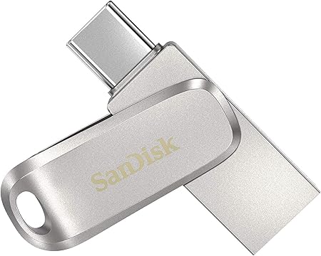 SanDisk 128GB Ultra Dual Drive Luxe USB Type-C - SDDDC4-128G-G46, Black