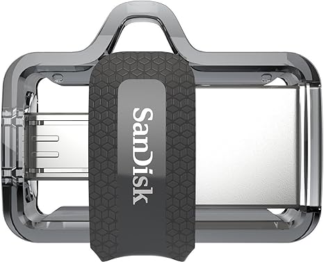 محرك أقراص فلاش SanDisk Ultra سعة 32 جيجابايت (حزمة مكونة من قطعتين) ثنائي m3.0 (SDDD3-032G-G46) يعمل مع أجهزة Android وأجهزة الكمبيوتر مع حبل Everything But Stromboli (TM)