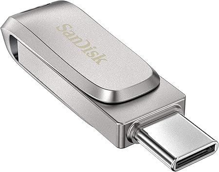 SanDisk 128GB Ultra Dual Drive Luxe USB Type-C - SDDDC4-128G-G46, Black