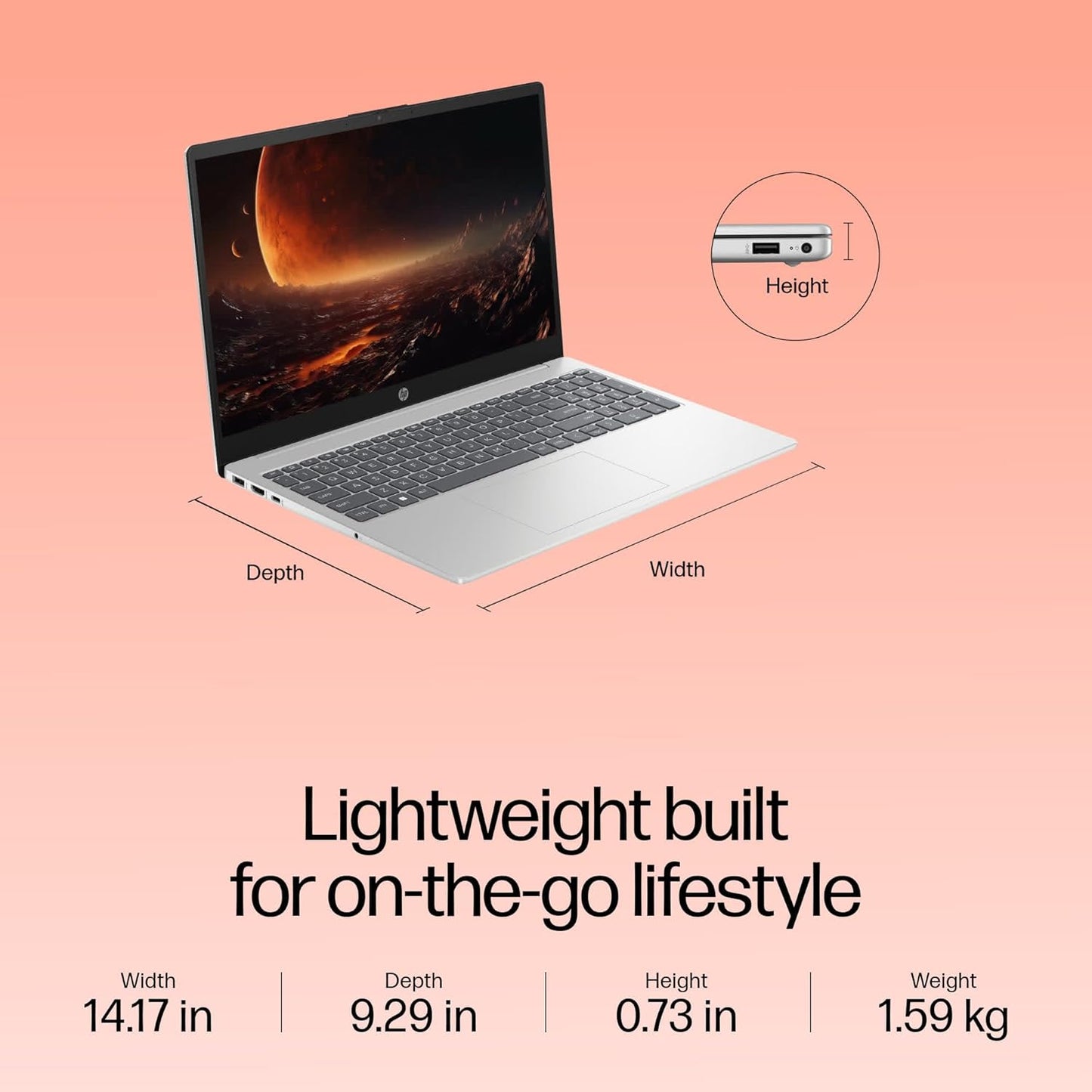 HP 15-FD0149NE | Intel Core™ i5-1334U | RAM 8 GB DDR4 | 512 GB PCIe® NVMe™ M.2 SSD | Display 15.6" FHD | DOS