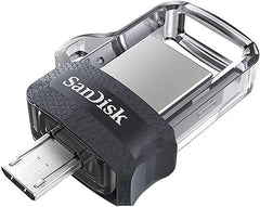 SanDisk 256GB Ultra Dual Drive m3.0, microUSB and USB Type-A, High-speed USB 3.0, Retractable design for Android Devices and Computers - SDDD3-256G-G46
