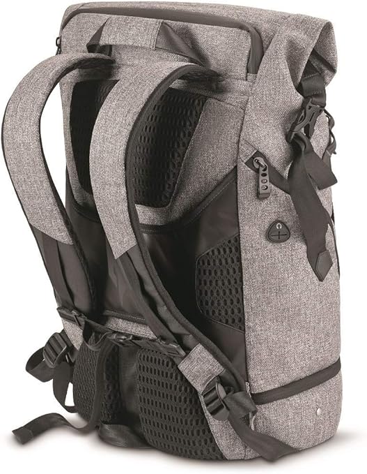 Acer Rolltop Backpack, Grey/Teal, 15.6-inch