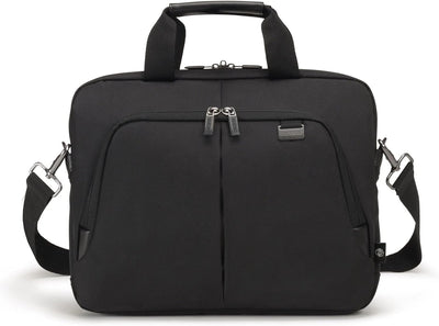DICOTA Laptop Bag Slim Eco PRO 12-14.1" Black | Model D30990 | memory foam and EVA frame protection, Length-adjustable shoulder strap
