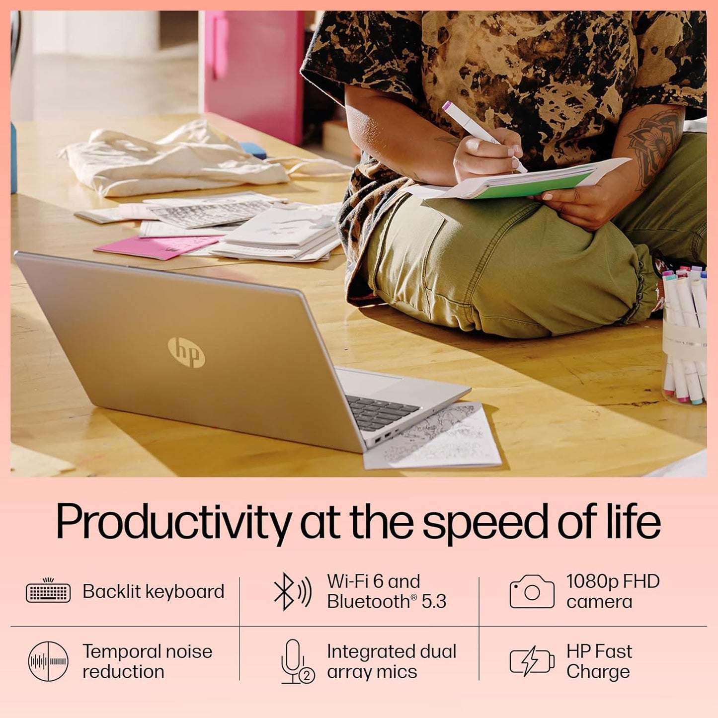 HP 15-FD0149NE | Intel Core™ i5-1334U | RAM 8 GB DDR4 | 512 GB PCIe® NVMe™ M.2 SSD | Display 15.6" FHD | DOS