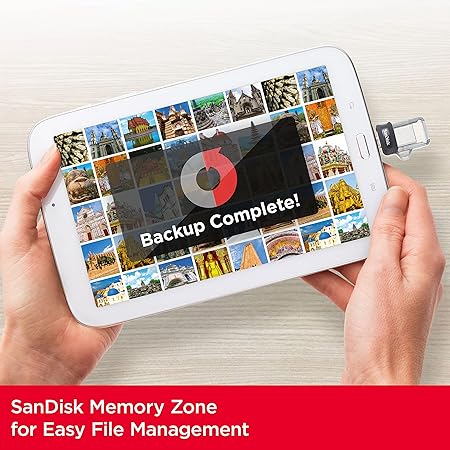 SanDisk 128GB Ultra Dual Drive m3.0 for Android Devices and Computers - microUSB, USB 3.0 - SDDD3-128G-G46, Black