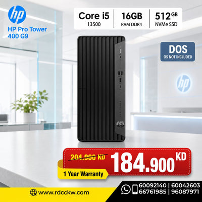 HP Pro Tower 400 G9 - i5-13500 | 16GB | 512GB SSD | DOS |1YW - Desktop
