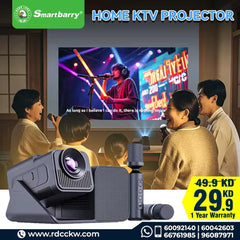 Smartbarry HT36 4K High-definition Manual Focusing 5G Dual Band Speed,HD Input 4000mAh Battery Capacity WiFi Bluetooth Projector Android 11.0 Home Theater, Movies,Video Gaming, Office Work Meetings Projector