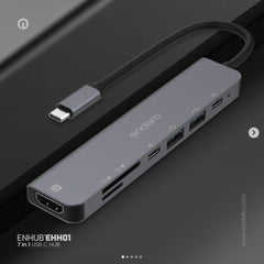 USB-C Docking Station Endefo HDMI(4K@60Hz)+ SD/TF+USB * 2 + USB-C(Data)+USB-C(PD)
