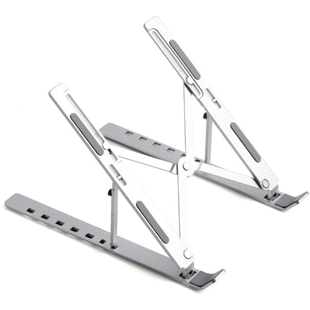 Adjustable Laptop Stand NB75 Portable Aluminium | Foldable Ventilated Cooling Computer Support