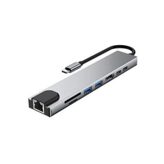 Type C To HDMI Adapter USB 3.0 Cable HUB 8 in 1 Multiport