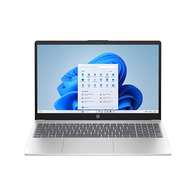 Laptop HP 15-fd0133wm | Intel Core i3-N305 Processor | Ram 8GB DDR4 | Storage 256GB NVMe SSD | Integrated Intel UHD Graphics | Display 15.6" FHD | Windows 11 Home | Color Natural Silver | 1 Year Warranty