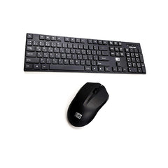 Heatz ZK09 Rectangular Chocolate Type Wired Keyboard and Mouse Combo with Gulf Stands, 104 Keys, 1200 DPI Optical Sensor Mice
