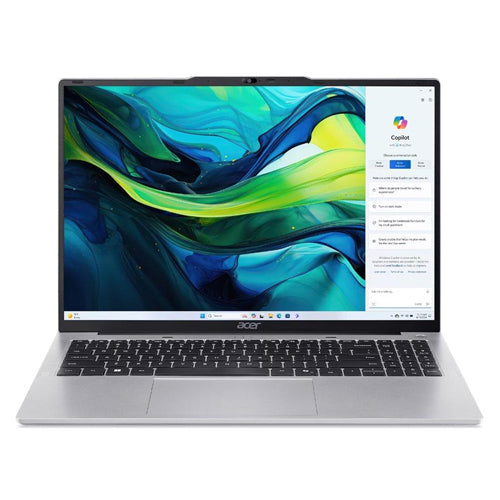 Laptop Acer Aspire Lite | Intel Core i5-1334U Processor | Ram 16GB DDR5 | Storage 512GB NVMe SSD | Display 16" IPS inch WUXGA | Intel UHD Graphics | Color Silver | 1 Year warranty