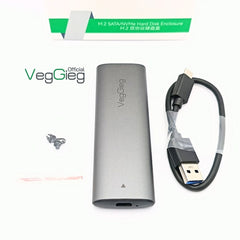 VEGGIEG-V-GM03  | Enclosure  M.2 NVMe  | USB C 3.2 Gen 2 | 10Gbps PCIe | External Solid State Drive Case
