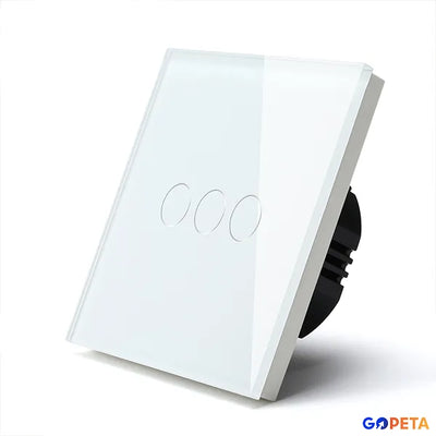 Smart Light Switch 3 Gang (black or white)