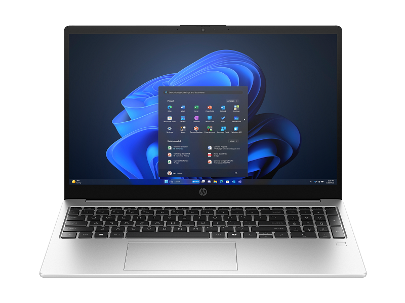 Laptop HP 250R G10 | Core 5 120U Processor | 8GB RAM  | Storagr 512 NVMe M.2 SSD | Color Natural Silver | 1 Year Warranty