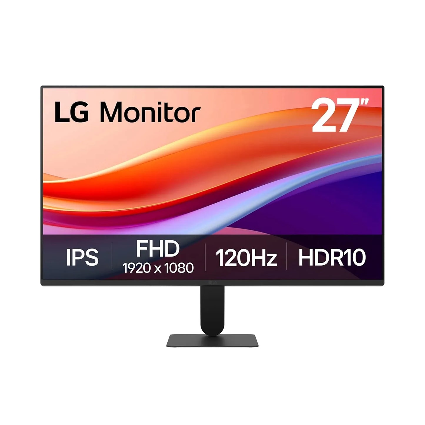 LG 27U411A-B 27-inch Full HD (1920 x 1080) IPS Computer Monitor, 120Hz, HDR10, Reader Mode, Flicker Safe, HDMI, Slim Stand Base, Black