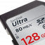 SanDisk Ultra 128GB SDXC UHS-I Memory Card up to 80MB/s (SDSDUNC-128G-GN6IN), Black