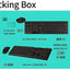 TJ-808 2.4G Keyboard and Mouse Suit Wireless Keyboard and Mouse - Black Arabic