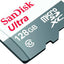 SanDisk 128GB Ultra microSDXC UHS-I Class 10 Memory Card 100 MB/s SDSQUNR-128G-GN6MN