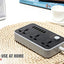 Power Socket LDNIO SC3604 | Smart 6 Usb Charging Ports 3.4A | 3 Universal International Socket |  2 Metre Cord Length || 2500W 10A Rated Power