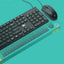 Heatz ZK09 Rectangular Chocolate Type Wired Keyboard and Mouse Combo with Gulf Stands, 104 Keys, 1200 DPI Optical Sensor Mice