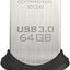 SanDisk Ultra Fit CZ43 64GB USB 3.0 Low-Profile Flash Drive Up To 150MBs Read- SDCZ43-064G-G46 [Older Version]
