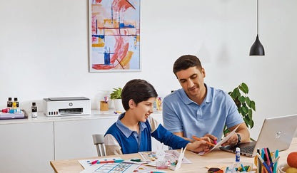 HP Smart Tank 580 Wireless All In One Printer, Print, Scan, Copy, Print up to 18000 black or 6000 color pages - White [1F3Y2A]