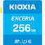 Kioxia LNEX1L256GG4 Exceria SD Card, Class 10, U1 UHS Speed Class, 100MB/s Read Speed, 256GB