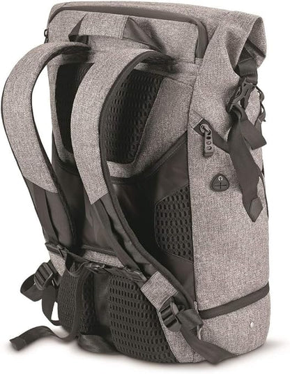 Acer Rolltop Backpack, Grey/Teal, 15.6-inch