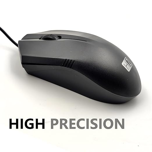 Heatz ZK09 Rectangular Chocolate Type Wired Keyboard and Mouse Combo with Gulf Stands, 104 Keys, 1200 DPI Optical Sensor Mice
