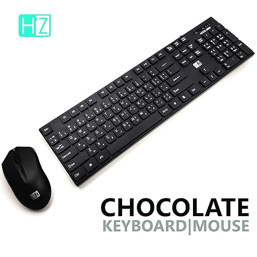 Heatz ZK09 Rectangular Chocolate Type Wired Keyboard and Mouse Combo with Gulf Stands, 104 Keys, 1200 DPI Optical Sensor Mice