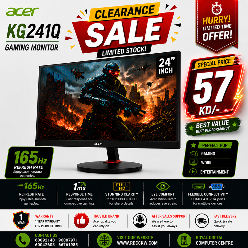 Acer KG241QSbiip Gaming Monitor
