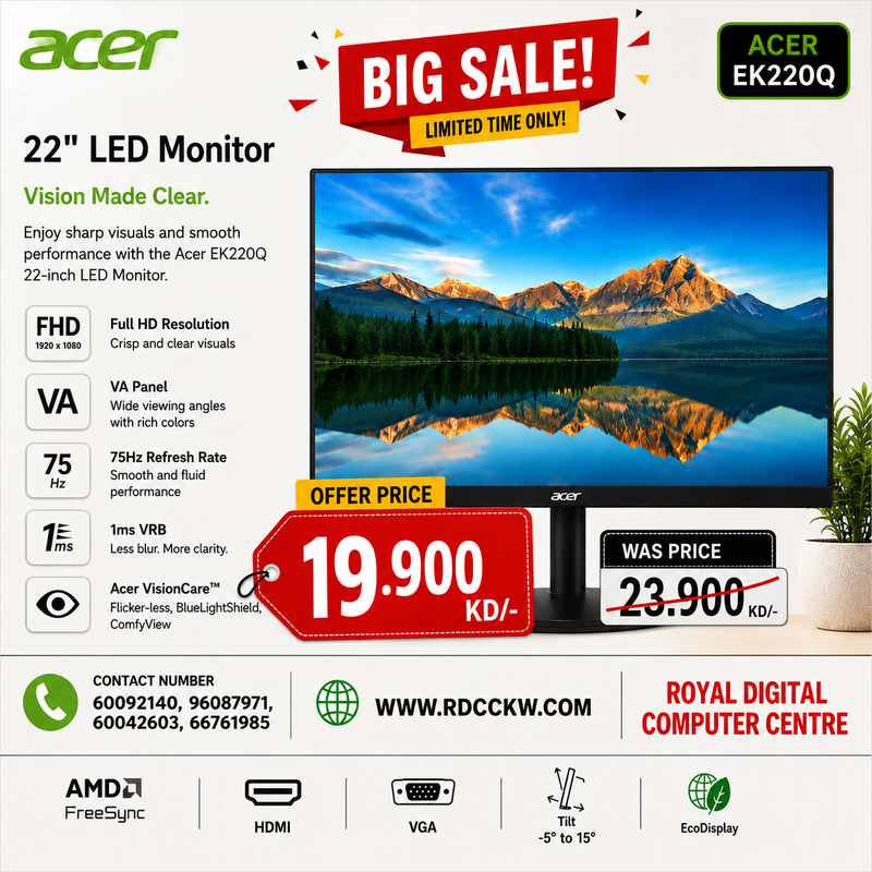 Acer EK0 Series (EK220Q) 21.5