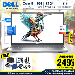 Dell Latitude 5540 13th Generation Core i5 8GB RAM 512GB NVMe SSD 15.6 inch FHD