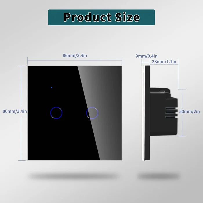Wall Smart Light Switch 2 gang