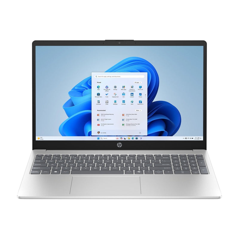 Laptop HP 15-fd0275ne | Intel® Core™ i7-1355U | 16GB RAM | Storage 512GB | Intel UHD VGA | Display 15.6 FHD | Windows 11 Home | Color Silver | 1 Year Warranty