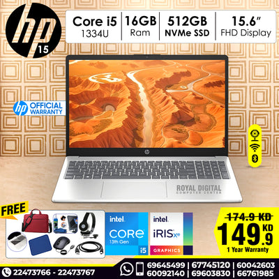HP 15-FD0149NE Core™ i5-1334U RAM 16 GB DDR4 512 GB PCIe® NVMe™ M.2 SSD Display 15.6" FHD