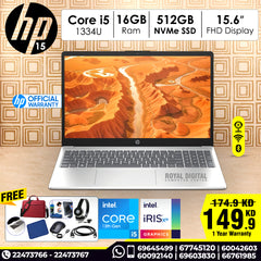 HP 15-FD0149NE Core™ i5-1334U RAM 16 GB DDR4 512 GB PCIe® NVMe™ M.2 SSD Display 15.6