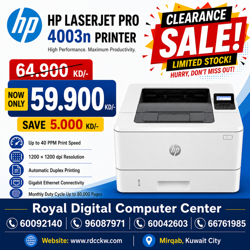 HP LaserJet Pro 4003n Printer (2Z609A)