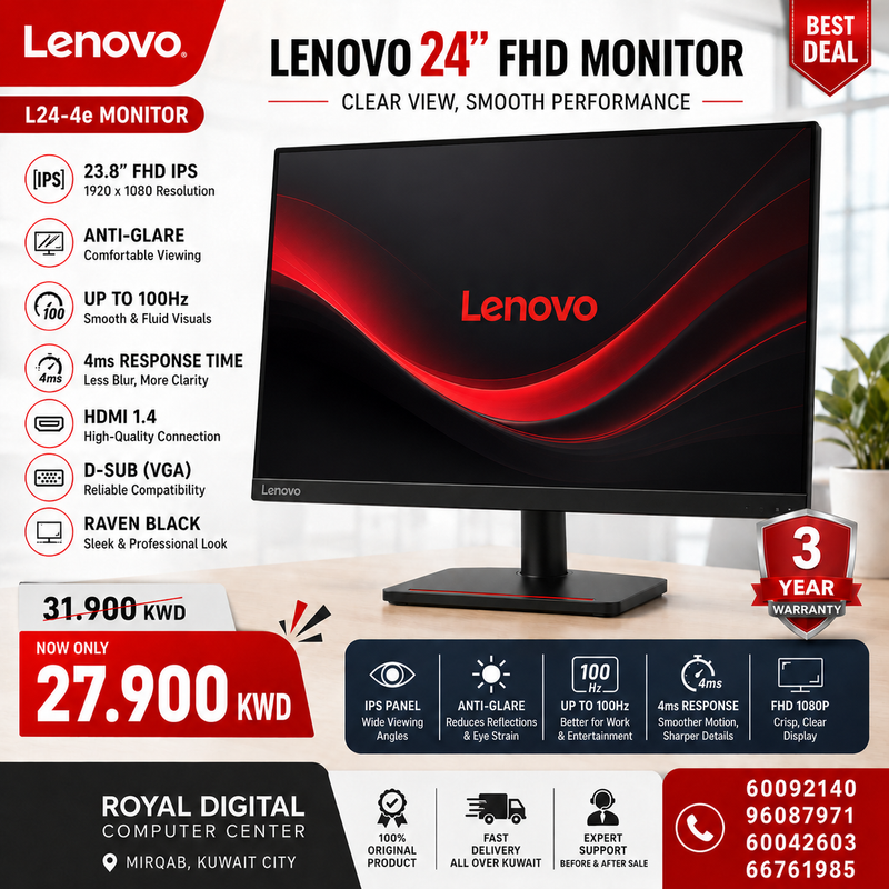 Lenovo L24-4e - 23.8